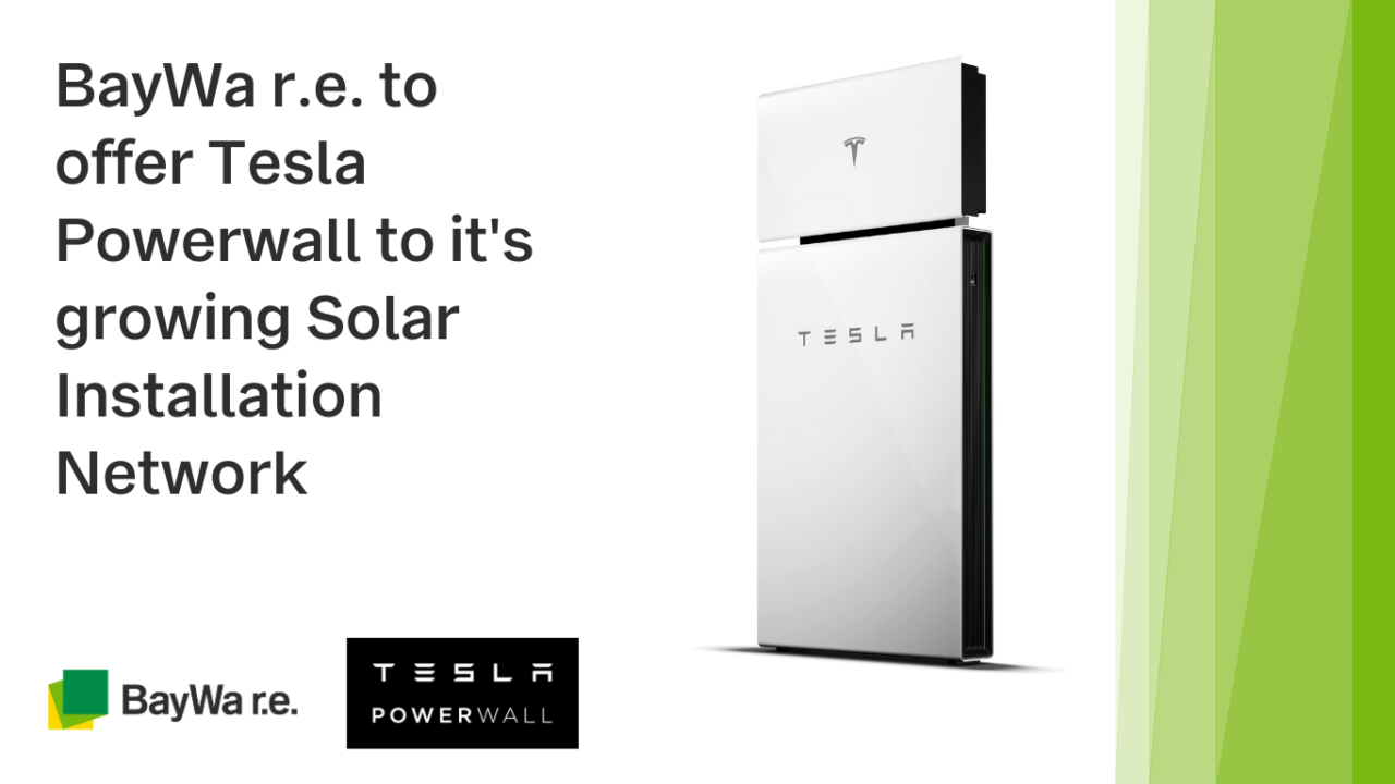 BayWa R.e. To Offer Tesla Powerwall To Its Growing Solar Installation ...