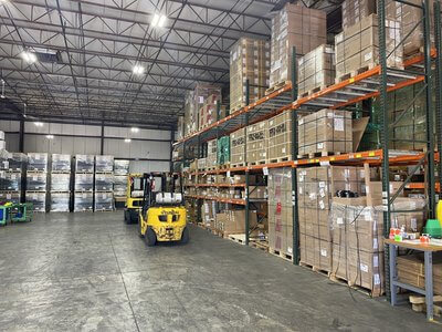 warehouse of solar distributor in bordentown new jersey