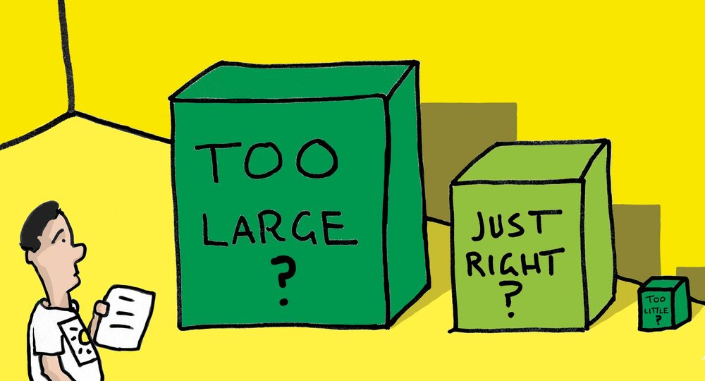  Too Little? Too Large? Just Right? - Illustration, Tom Miller 