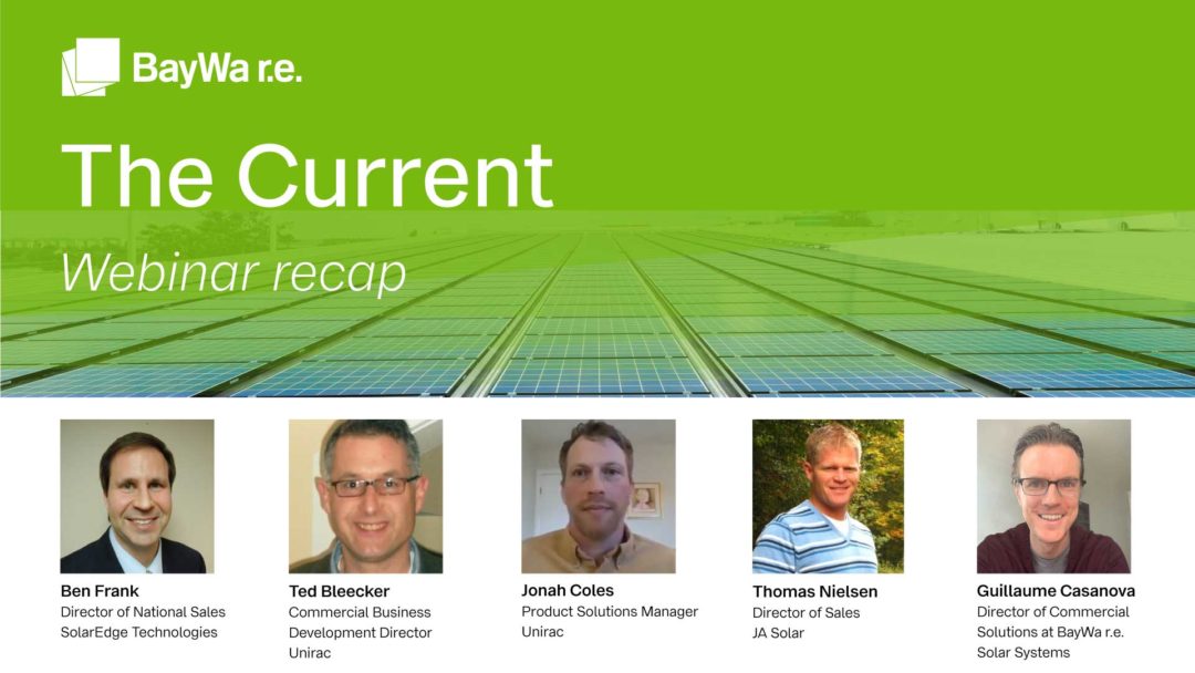 Webinar Recap: What’s in Store for Commercial Solar in 2021 — PV, Inverters, and Racking